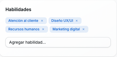 Habilidades e idiomas