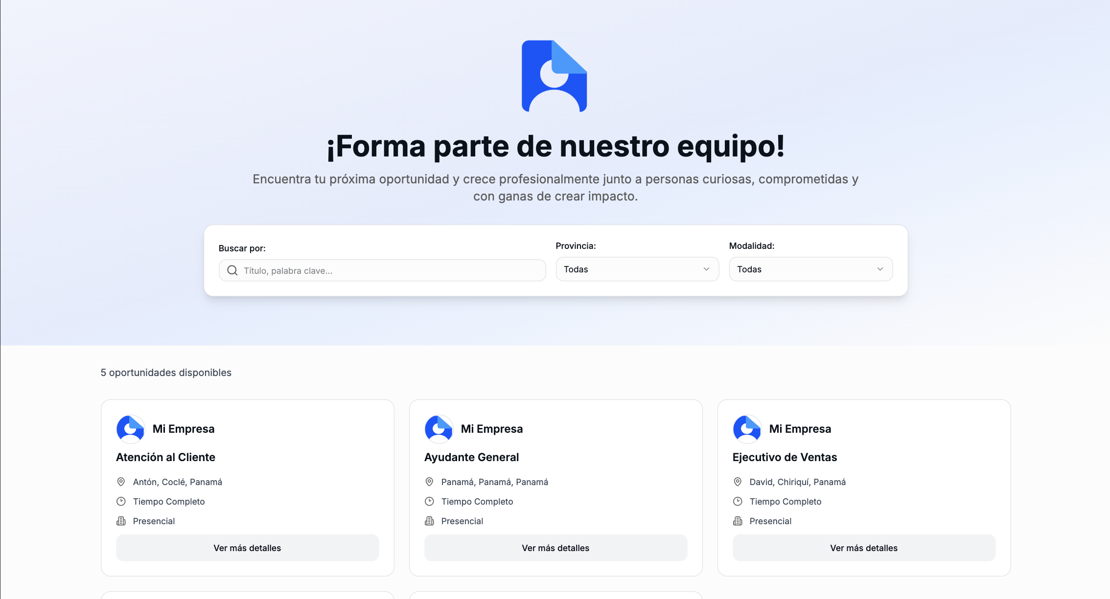Tu propio portal de empleo personalizado